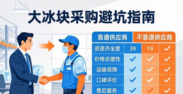 南昌大冰块采购避坑指南 这些细节商家不会告诉你