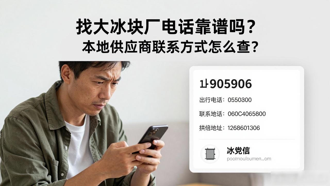 找大冰块厂电话靠谱吗？本地供应商联系方式怎么查？