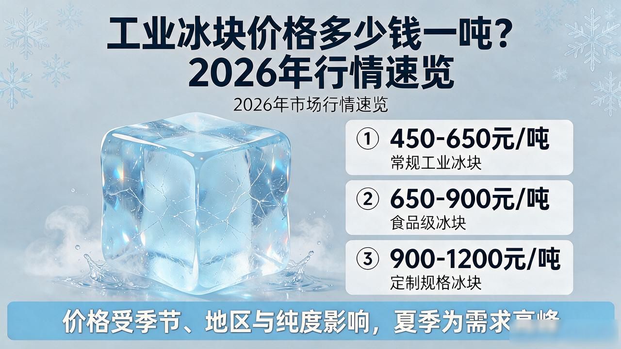 南昌工业冰块价格多少钱一吨？2026年行情速览