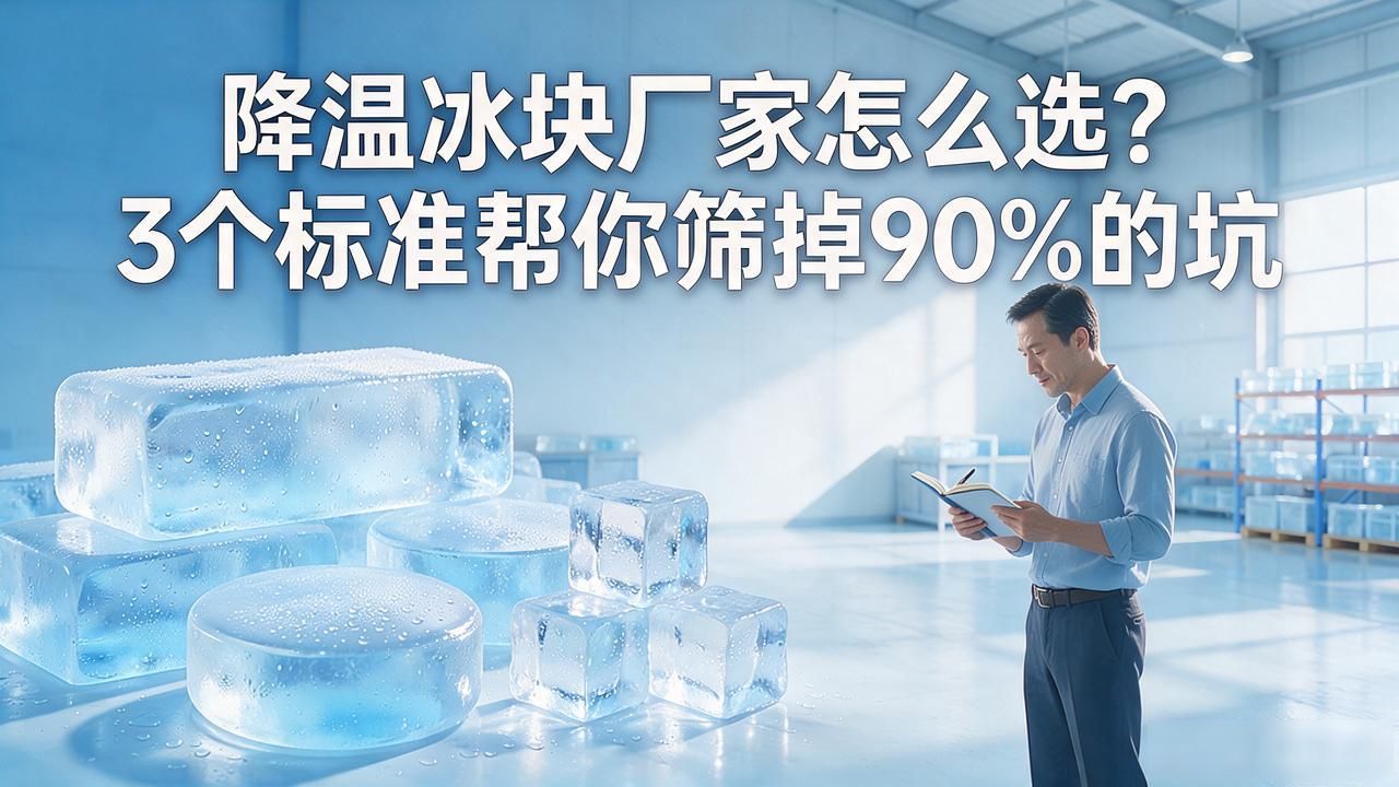 南昌降温冰块厂家怎么选？3个标准帮你筛掉90%的坑