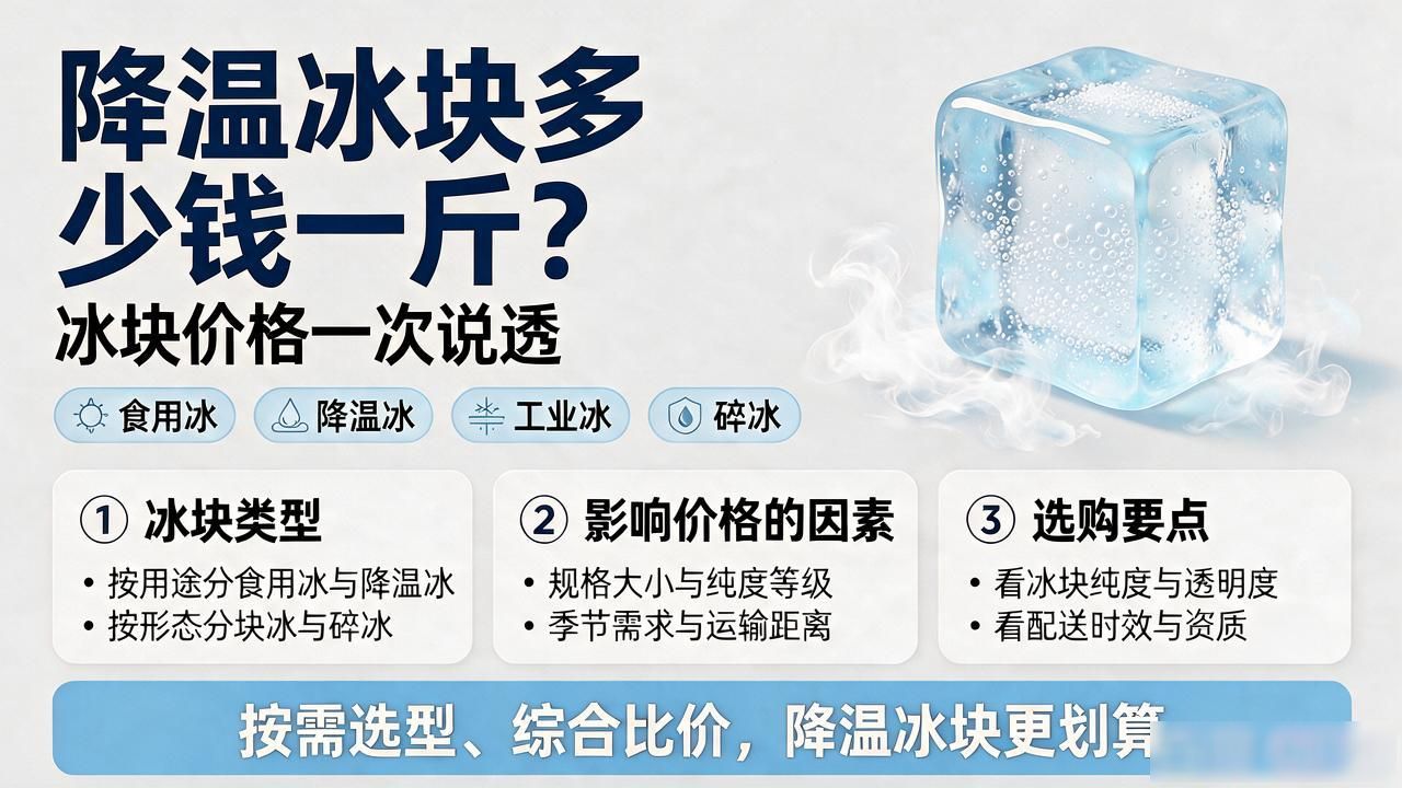 降温冰块多少钱一斤？南昌冰块价格一次说透