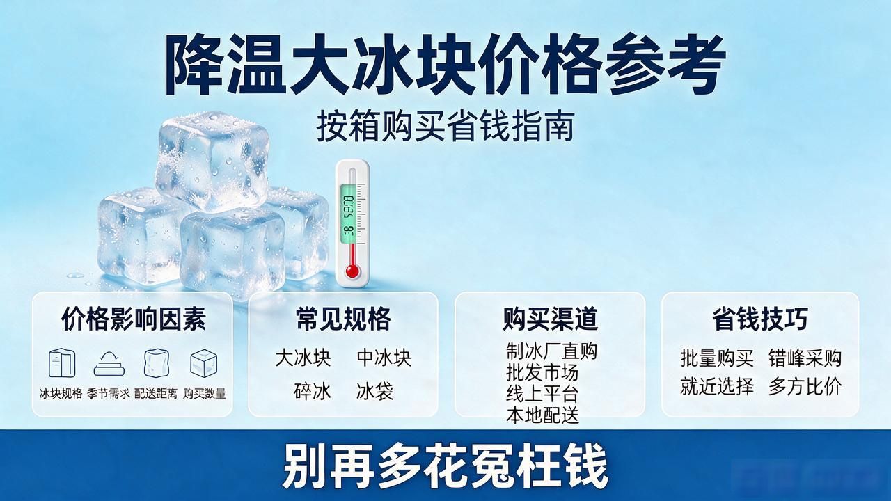 南昌降温大冰块价格多少钱一箱？别再多花了